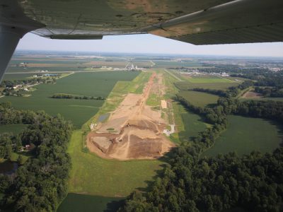 3 - Looking north. Phase I required 400,000 cyds of earthwork grading